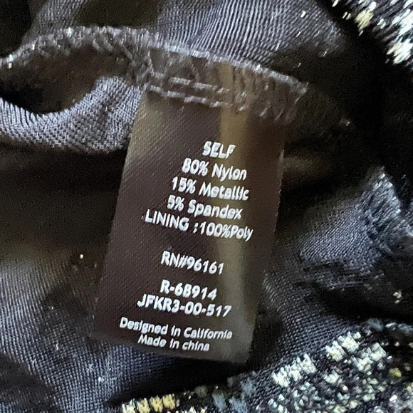 Bebop NWT Metallic Rhinestone Aztech Print Halter Dress - Small - Picture 4 of 6